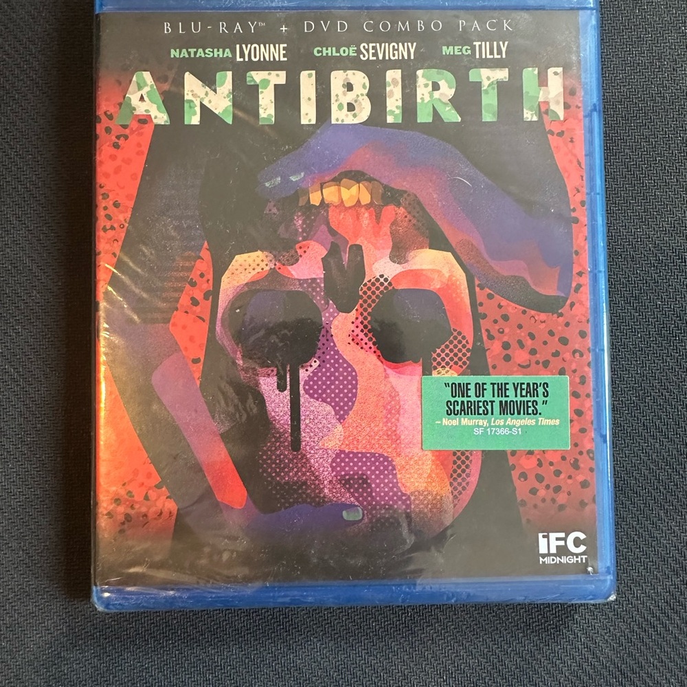 Antibirth Blu-ray + DVD Combo Pack Brand New NWT